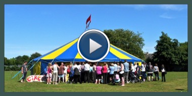 Video of a Circus Skills Day in a School with our Circus tent at a school in salford