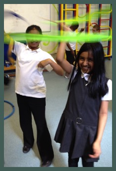 A Circus Workshop in a school in Coventry with Circus Sensible